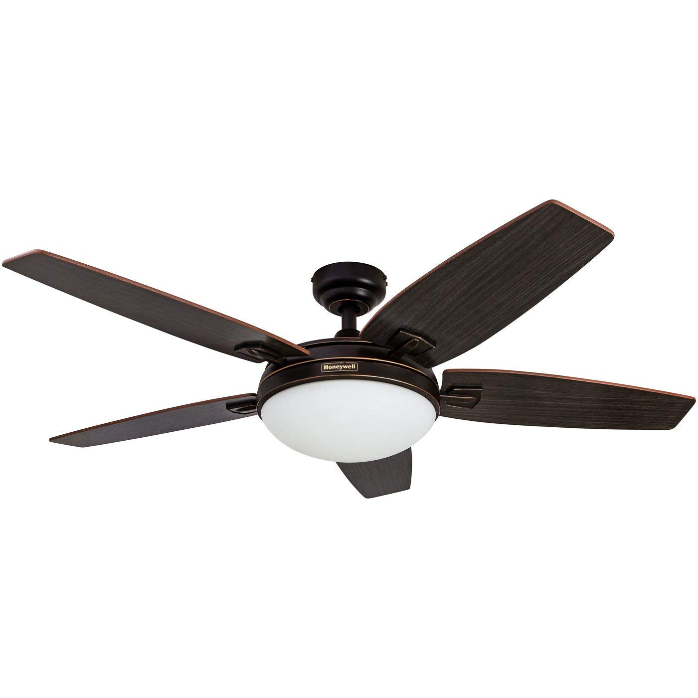 Honeywell Ceiling Fans Carmel, 48 Inch Contemporary Indoor LED Ceiling Fan with Light